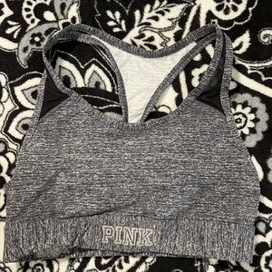 VS PINK gray sports bra